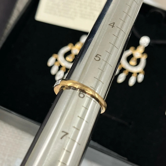 Technibond 18K Gold-Bonded Matching Set: Necklace (16-18”), Earrings & Ring - Picture 10 of 15